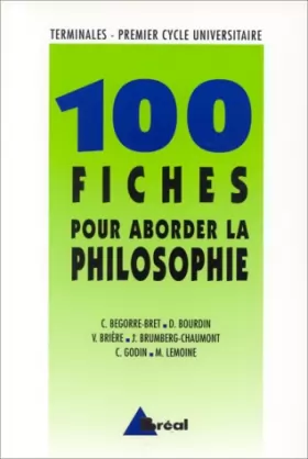 Couverture du produit · 100 fiches pour aborder la philosophie