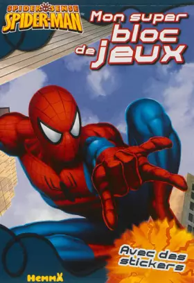 Couverture du produit · MARVEL ULTIMATE SPIDER-MAN MON SUPER BLOC DE JEUX AVEC DES STICKERS