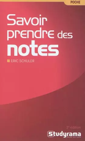 Couverture du produit · Savoir prendre des notes