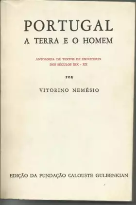 Couverture du produit · PORTUGAL: A TERRA E O HOMEM. ANTOLOGIA DE TEXTOS DE ESCRITORES SECULOS XIX-XX