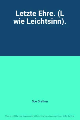 Couverture du produit · Letzte Ehre. (L wie Leichtsinn).