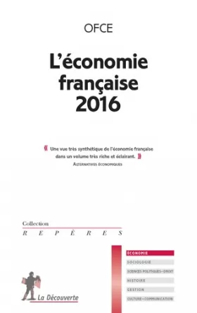 Couverture du produit · L'économie française 2016