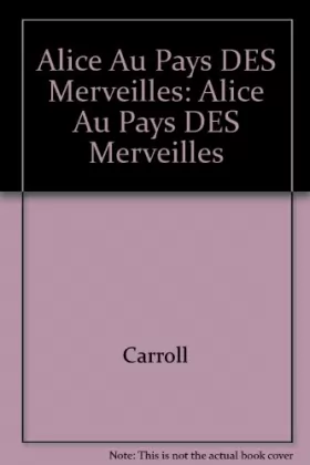 Couverture du produit · Alice au pays des merveilles