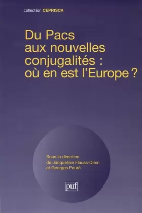 Couverture du produit · Du Pacs aux nouvelles conjugalités : où en est l'Europe ?