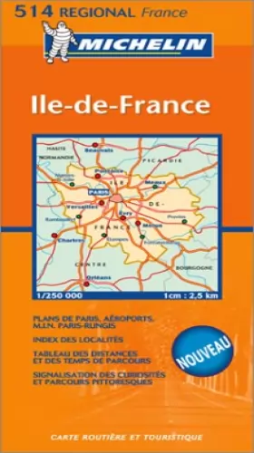 Couverture du produit · Carte routière : Île-de-France