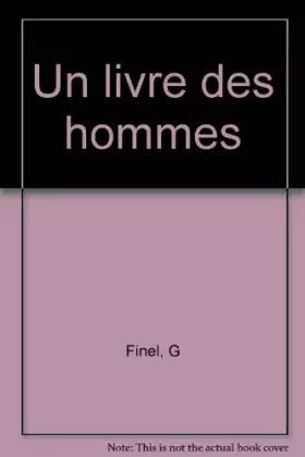 Couverture du produit · UN LIVRE, DES HOMMES