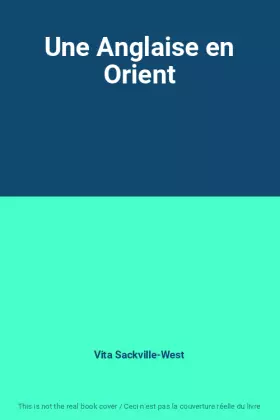 Couverture du produit · Une Anglaise en Orient