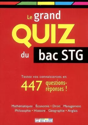 Couverture du produit · Le grand quiz du bac STG