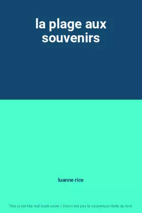 Couverture du produit · la plage aux souvenirs