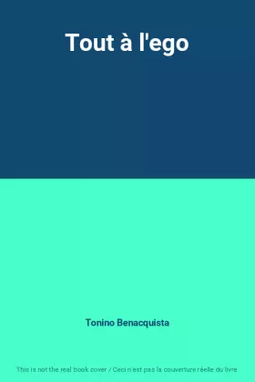 Couverture du produit · Tout à l'ego