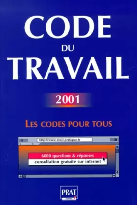 Couverture du produit · Code du travail 2001