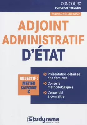 Couverture du produit · Adjoint administratif d'état