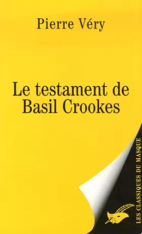 Couverture du produit · Le testament de Basil Crookes