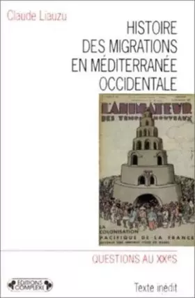 Couverture du produit · Histoire des migrations en Méditerrannée occidentale