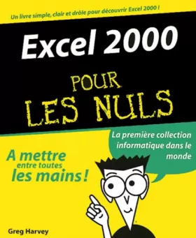 Couverture du produit · Excel 2000 pour les nuls