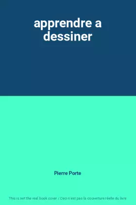Couverture du produit · apprendre a dessiner