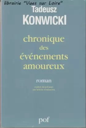 Couverture du produit · Chronique des événements amoureux
