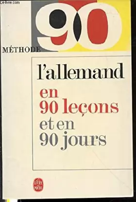 Couverture du produit · METHODE 90 ALLEMAND - L'ALLEMAND EN 90 LECONS.