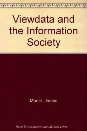 Couverture du produit · Viewdata and the Information Society