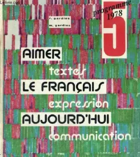 Couverture du produit · AIMER LE FRANCAIS AUJOURD'HUI