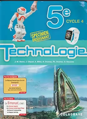 Couverture du produit · Technologie 5e (2017) - Spécimen