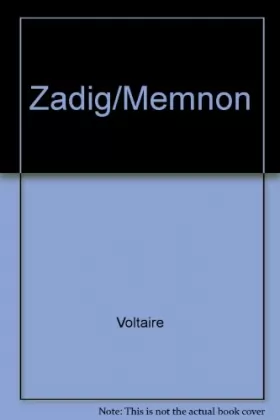 Couverture du produit · VOLTAIRE/ULB ZADIG MEMN.    (Ancienne Edition)