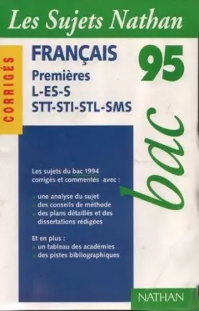 Couverture du produit · BAC FRANCAIS 1E L ES S CORR