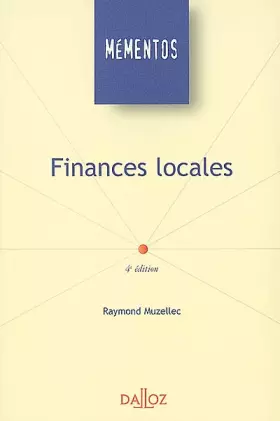 Couverture du produit · Finances locales