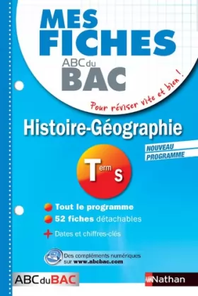 Couverture du produit · Mes fiches ABC du BAC Histoire Géographie Term S