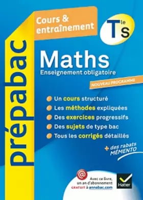 Couverture du produit · Maths Tle S Enseignement spécifique - Prépabac Cours & entraînement: Cours, méthodes et exercices - Terminale S