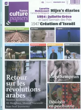 Couverture du produit · FRANCE CULTURE PAPIERS T.1 retour sur les révolutions arabes
