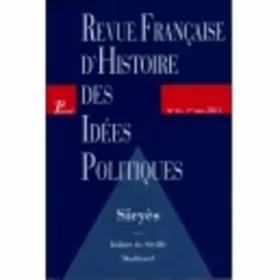 Couverture du produit · Revue française d'histoire des idées politiques n 33 1er semestre 2011