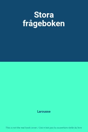 Couverture du produit · Stora frågeboken