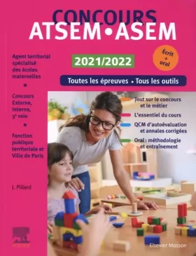 Couverture du produit · Concours ATSEM/ASEM 2021/2022: Concours Externe, Interne et 3e voie : fonction publique territoriale et Ville de Paris