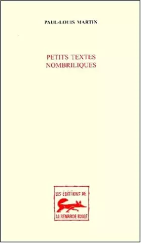 Couverture du produit · Petits textes nombriliques