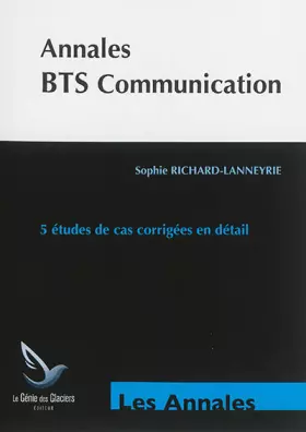 Couverture du produit · Annales études de cas BTS communication