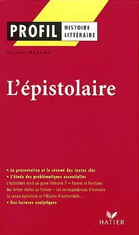 Couverture du produit · L'Epistolaire