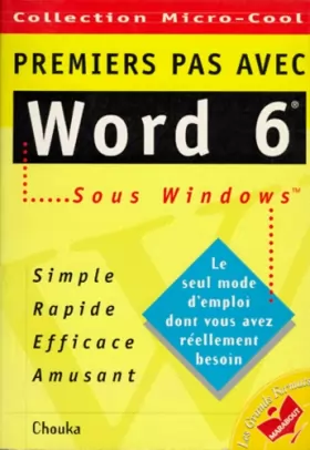 Couverture du produit · Word 6 pour Windows