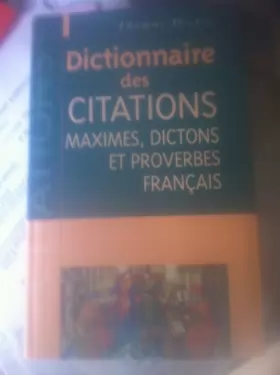 Couverture du produit · Dictionnaire des Citations