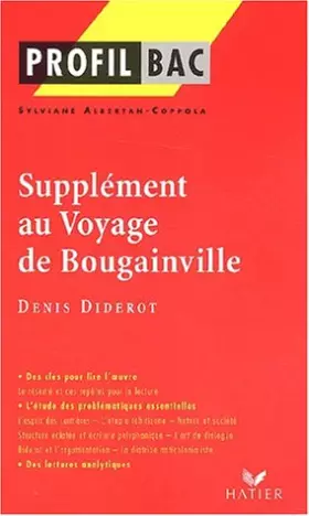 Couverture du produit · Profil d'une oeuvre : Supplément au Voyage de Bougainville, Denis Diderot