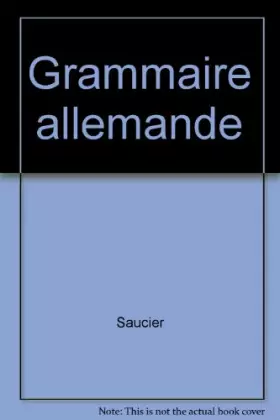 Couverture du produit · GRAMMAIRE ALLEMANDE AE    (Ancienne Edition)