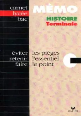 Couverture du produit · Histoire : Terminale