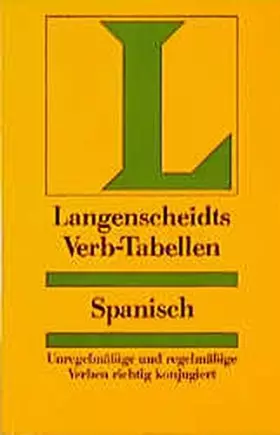 Couverture du produit · Langenscheidts Verb-Tabellen: Spanisch