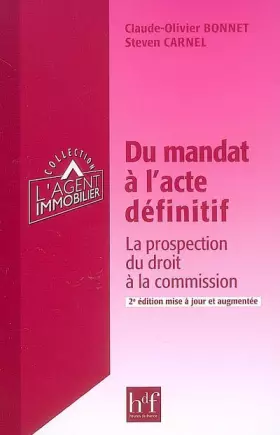 Couverture du produit · Du mandat à l'acte définitif : La protection du droit à la commission