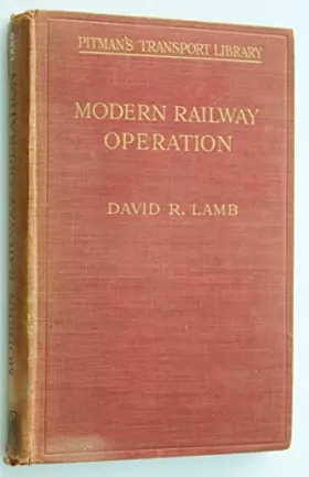 Couverture du produit · Modern Railway Operation