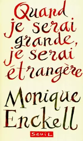 Couverture du produit · Quand je serai grande, je serai étrangère