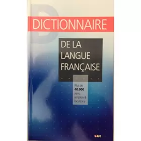 Couverture du produit · Dictionnaire de la langue française