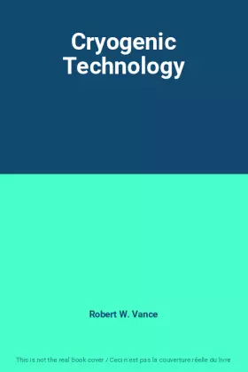 Couverture du produit · Cryogenic Technology