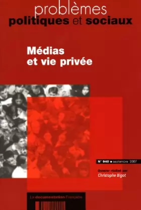 Couverture du produit · Medias et vie privée (N.940)