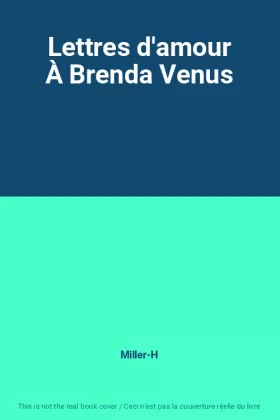 Couverture du produit · Lettres d'amour À Brenda Venus